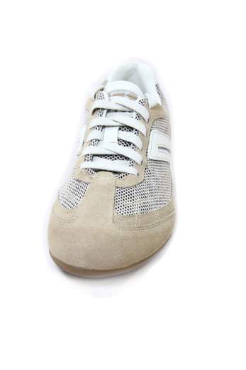 GEOX U Hibra Suede/Mesh High Breathability Sneakers Beige