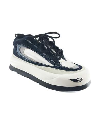 NOSE PEN1096-B Vintage Suede Sneakers Dark Blue/White