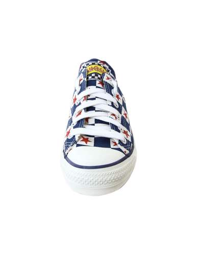ENERGIE LOW-RIDERS SQUARE/STAR CANVAS SNEAKERS