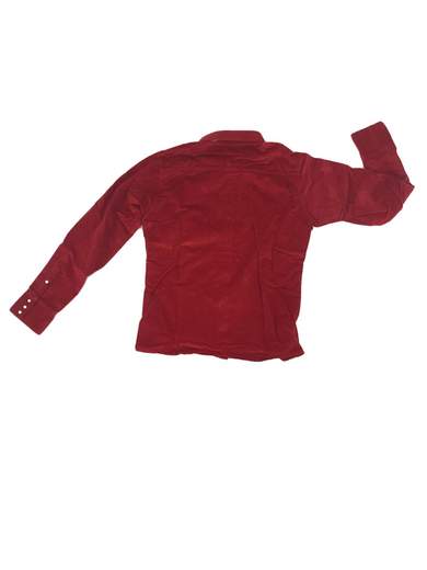 ENERGIE Red Slim camicia in velluto