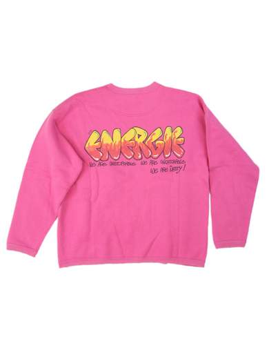 ENERGIE FELPA GRAFFITI ROSA