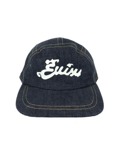 EVISU EVB07 D11 LACED BACK CAP VINTAGE CAST DENIM