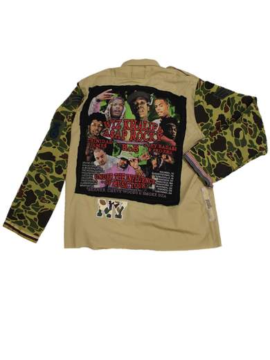 GIGOLÈ RELAB Wiz camicia custom con toppe