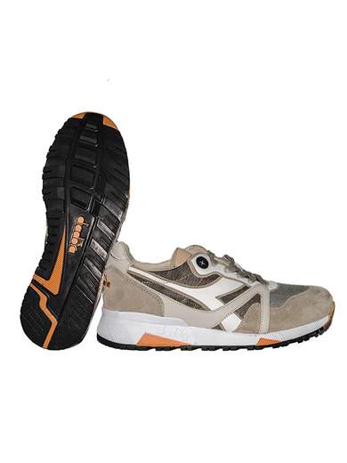 DIADORA N9000 H Hide Camo Sneakers Moon Rock Grey