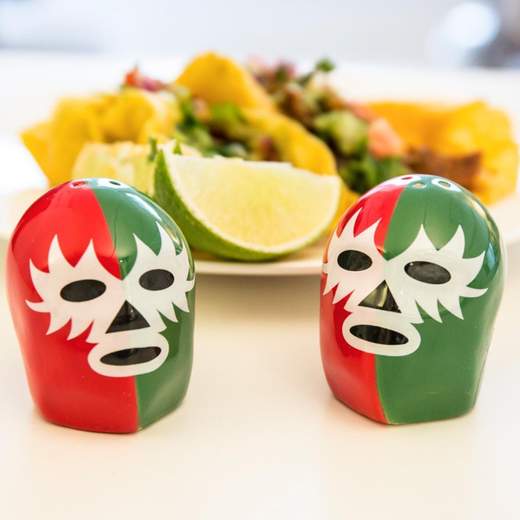 KIKKERLAND DOS LUCHADORES HEAD SALT AND PEPPER