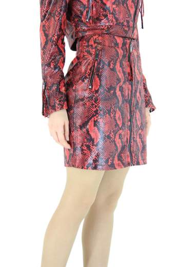 KOCCA Junika mini skirt python
