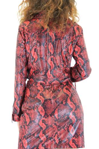 KOCCA Cosmo jacket with python print