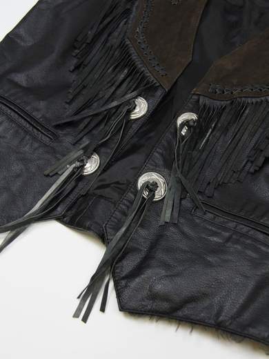 GIGOLEATHER LTHR-GILET-FRANGE-01