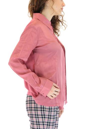 WEEKEND Ordito Jersey and silk crêpe shirt