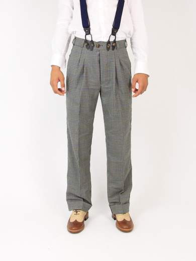 RINOMATA SARTORIA GIGOLE SWING PANT GRAY CHECK