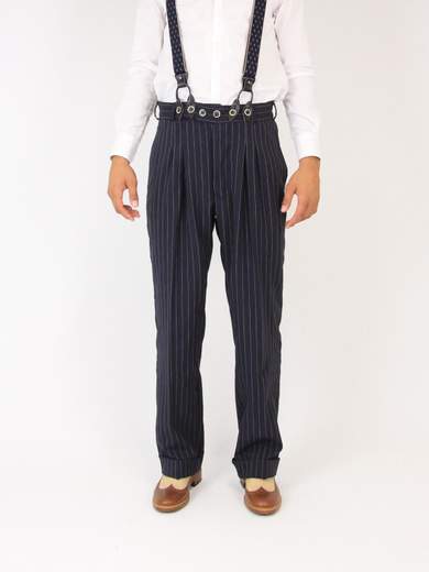 RINOMATA SARTORIA GIGOLE SWING PANT BLU/WHT