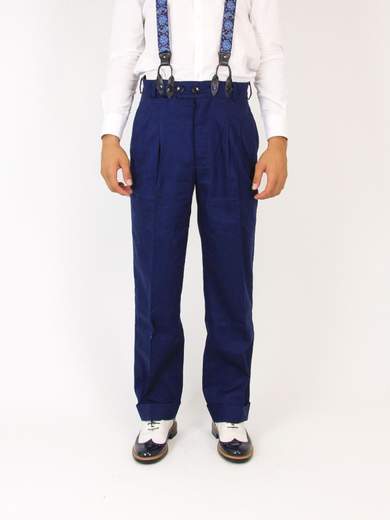 RINOMATA SARTORIA GIGOLE SWING PANT BLU