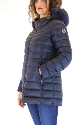 COLMAR 2233F Long Down Jacket with Fur