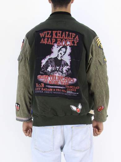 GIGOLÈ RELAB Wizkha felpa custom con toppe