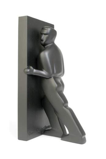 KIKKERLAND Pair of Bookends Pushing Men