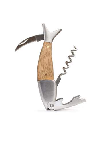 KIKKERLAND LIGHTWOOD FISH CORKSCREW