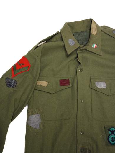 GIGOLÈ RELAB Jolly Wool Shirt Lavishly Decorated