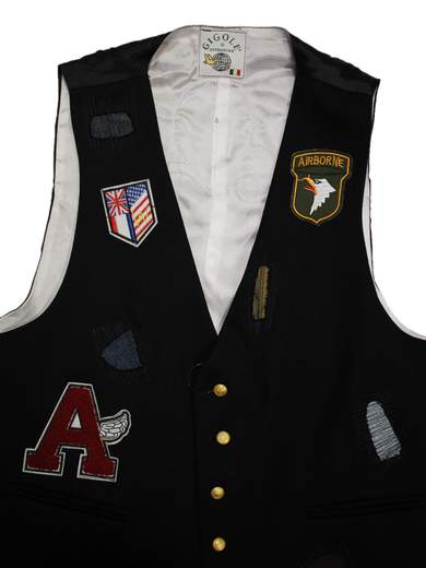 GIGOLÈ RELAB Roskull gilet custom con toppe