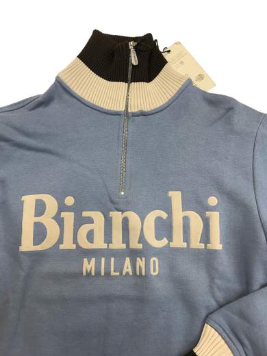 BIANCHI BA0018 Felpa collo a lupetto