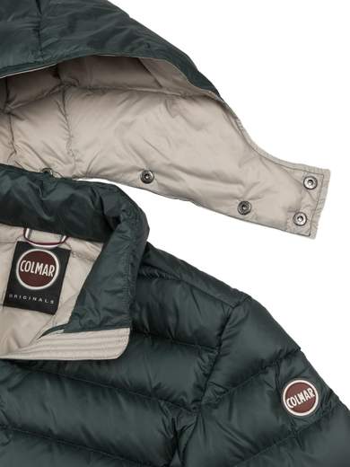 COLMAR Semi-glossy down jacket with a detachable hood 1250R
