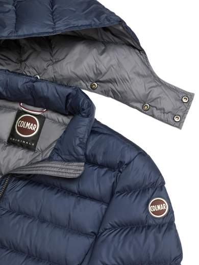 COLMAR Semi-glossy down jacket with a detachable hood 1250R