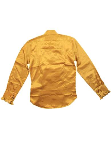 CHENASKI Camicia satinata con volant