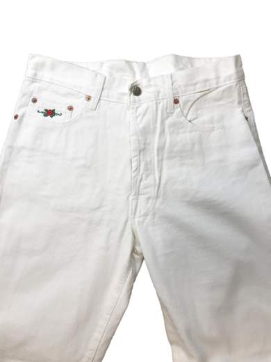 EL CHARRO Chicanos White Jeans felpato