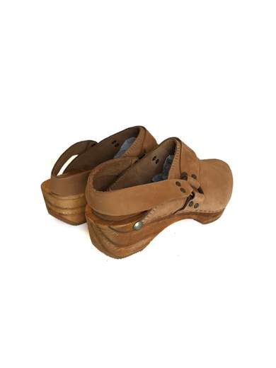 EL CHARRO Texas zoccoli in pelle