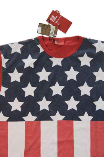LEVI’S Imprime t-shirt patchwork American Flag