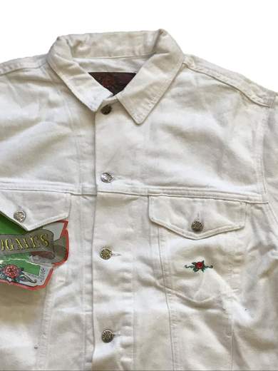 EL CHARRO Nogales White Denim Jacket