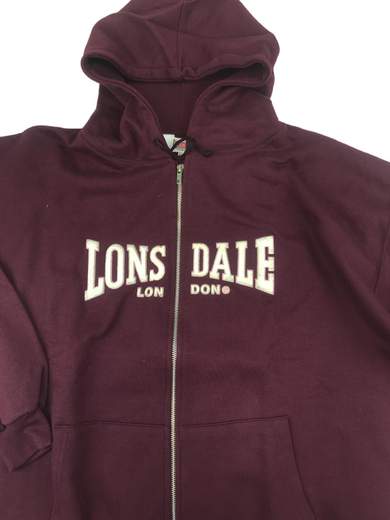 LONSDALE Nottingham Oxblood Hoodie