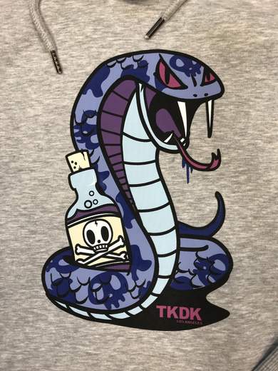 TOKIDOKI Poison Snake felpa con cappuccio