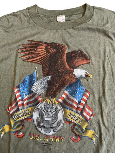 GIGOLÈ ARCHIVE U.S. Army Proud Free Vintage Tee 1987