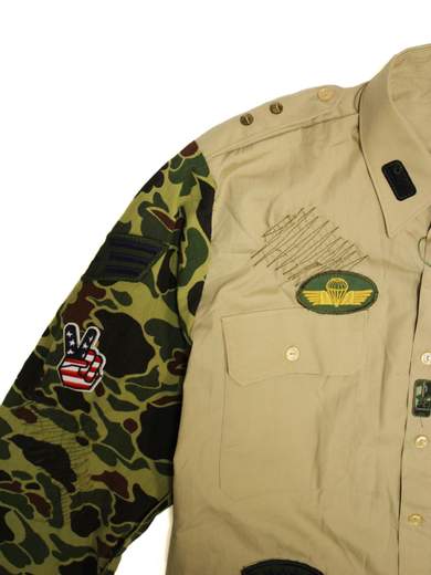 GIGOLÈ RELAB Wiz camicia custom con toppe
