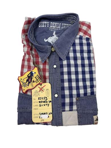 ENERGIE Sixty Pancho Camicia Patchwork Western Style
