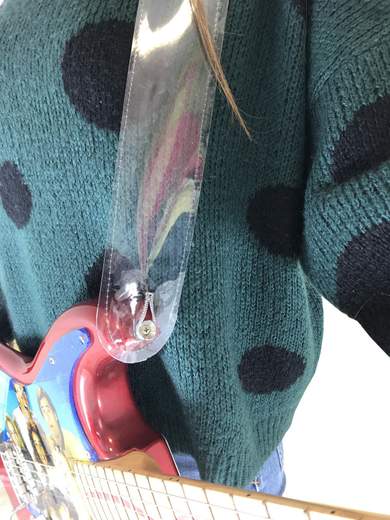 GIGOLÈ ARCHIVE Tracolla per chitarra in PVC trasparente