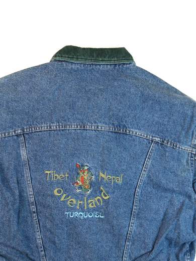 TURQUOISE TIBET NEPAL JACKET BLUE