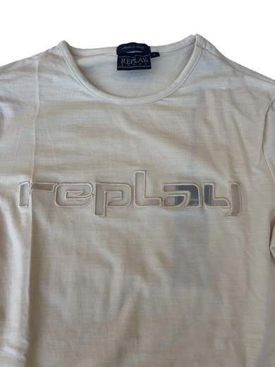 REPLAY W38083 Long Sleeves Tee with Round Neck