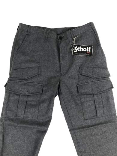 SCHOTT 27176981Pantaloni Militari in lana con tasche