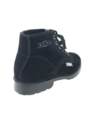 CULT BLACK SUEDE REFURBISHED BOOTS