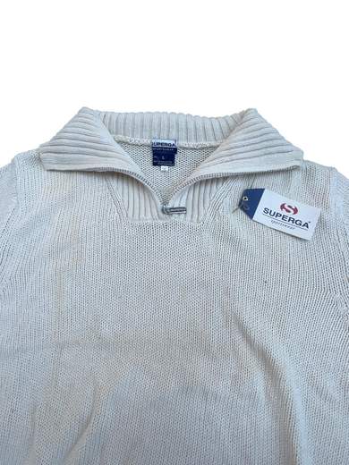 SUPERGA E4279LN1 Linen/Cotton Turtle Neck Sweater