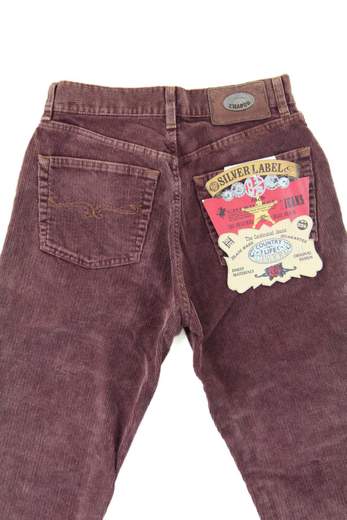 EL CHARRO Cherokee Silver Pantaloni a coste