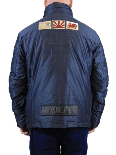KEJO Navy Giacca Piumino Lunga