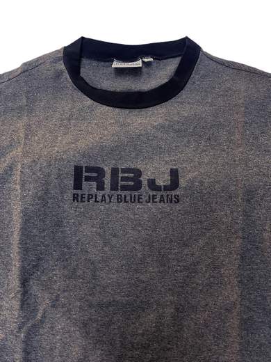 REPLAY W3824 Long Sleeves Tee with Round Neck