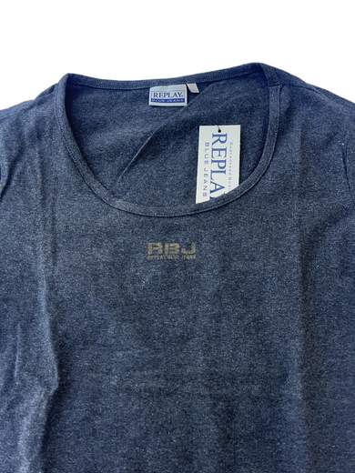 REPLAY W38251 Long Sleeves Tee with Scoop Neck
