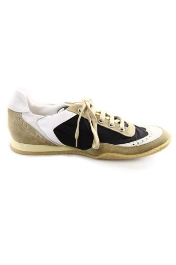 KICKERS STAN-M Sneakers Suede/Nylon mesh Beige-Black