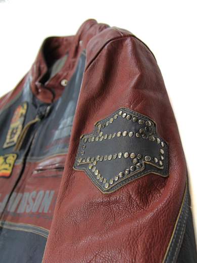 HARLEY DAVIDSON 516516240 Three Colours Leather Jacket