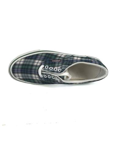 EL CHARRO Vintage Canvas Sneakers Tartan Green