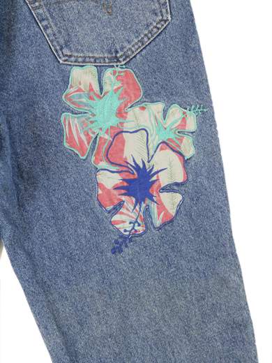 UNIFORM FLOWERS JEANS