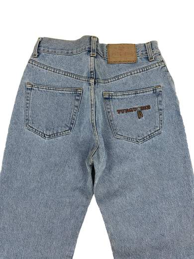 TURQUOISE Feather Jeans